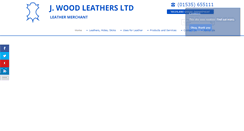 Desktop Screenshot of jwoodleathers.co.uk