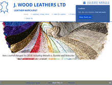 Tablet Screenshot of jwoodleathers.co.uk